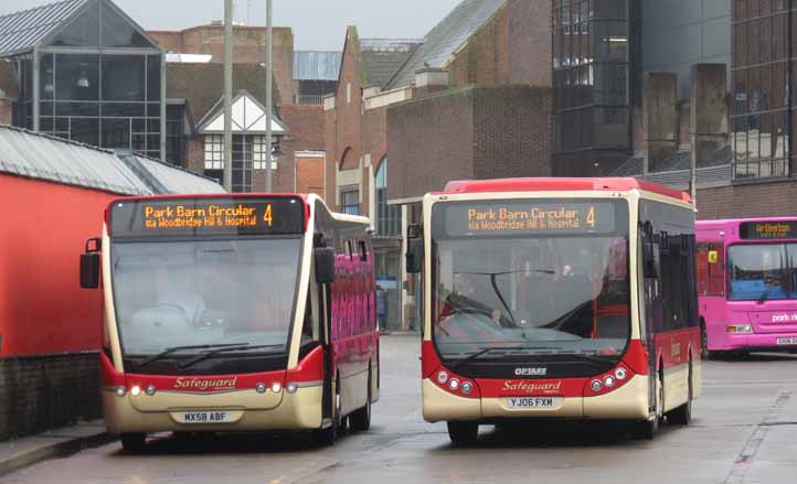 Safeguard Optare Versa MX58ABF & Tempo YJ06FXM